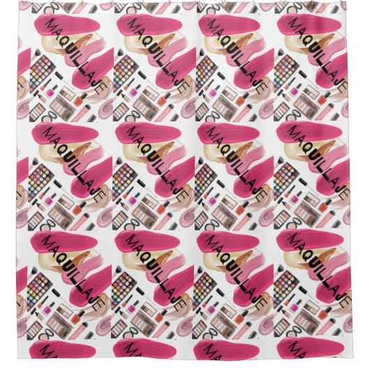 maquillaje/makeup duschvorhang (Vorderseite)