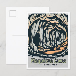 Maquoketa Caves State Park Iowa USA Reise Postkarte