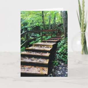 Maquoketa Höhlen Staat Parktreppe Feiertagskarte