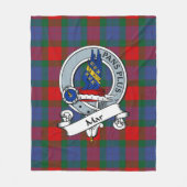 Mar Clan Abzeichen Tartan Kariert Fleecedecke (Vorderseite)