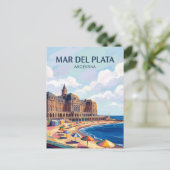 Mar del Plata Argentinien Postkarte (Stehend Vorderseite)