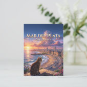 Mar del Plata Argentinien Postkarte (Stehend Vorderseite)