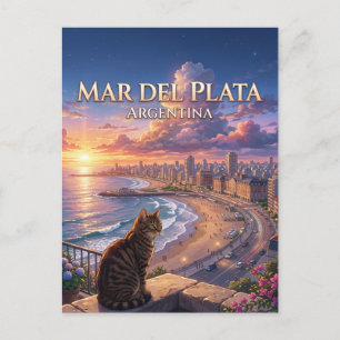 Mar del Plata Argentinien Postkarte