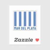 Mar del Plata (Flagge), Argentinien Aufkleber (Blatt)