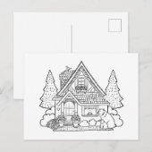 Mar-Haus Feiertagspostkarte (Vorne/Hinten)