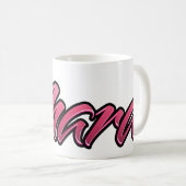 Mara faded pink Tasse Teetasse Kaffeetasse (VorderseiteRechts)