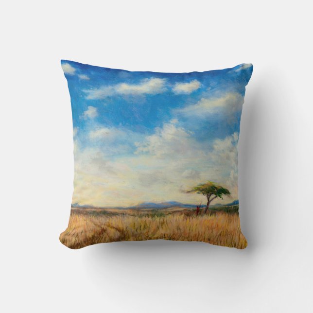 Mara-Landschaft 2012 Kissen (Vorderseite)