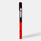 Mara - Namensvorlage, Stilvolle rote und schwarze Case-Mate iPhone Hülle (Rückseite / Links)