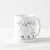 Mara-Peptidnamen-Tasse Kaffeetasse (VorderseiteRechts)