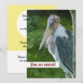 Marabou Custom Einladung (Vorne/Hinten)