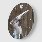 Marabou Stork Große Wanduhr (Winkel)