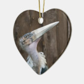 Marabou Stork Keramikornament (Links)