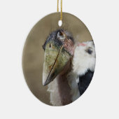 Marabou Stork Portrait Keramik Ornament (Rechts)