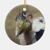 Marabou Stork Portrait Keramik Ornament (Vorne)