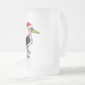 Marabou Stork Santa Mattglas Bierglas (VorderseiteRechts)