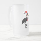Marabou Stork Santa Mattglas Bierglas (Vorderseite Links)