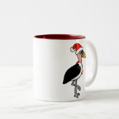 Marabou Stork Santa Zweifarbige Tasse (VorderseiteRechts)