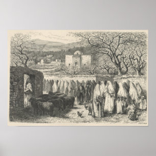 Marabout und Prozession: Tlemcen Poster