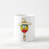 Maraca mit Sombrero Bunte Fiesta Kaffeetasse (Mittel)