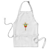 Maraca mit Sombrero Bunte Fiesta Schürze (Vorne)
