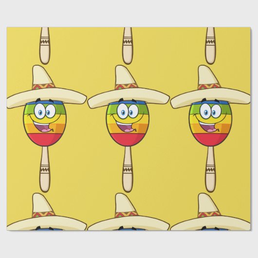 Maraca Wrapping Paper Geschenkpapier (Flach)