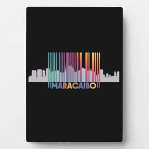 Maracaibo City Barcode Art Latin Pride Fotoplatte