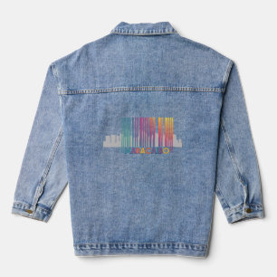 Maracaibo City Barcode Art Latin Pride Jeansjacke