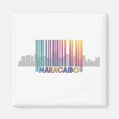 Maracaibo City Barcode Art Latin Pride Magnet (Vorne)