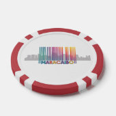 Maracaibo City Barcode Art Latin Pride Pokerchips (Einzeln)