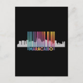 Maracaibo City Barcode Art Latin Pride Postkarte (Vorderseite)