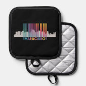 Maracaibo City Barcode Art Latin Pride Topflappen (Vorderseite/Rückseite)