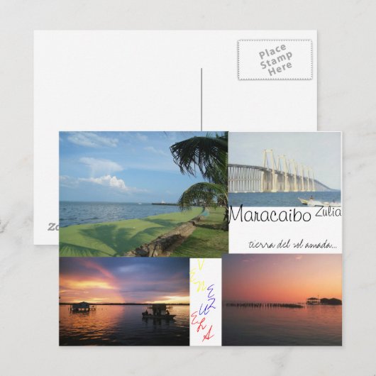 MARACAIBO-EDO ZULIA POSTKARTE (Vorne/Hinten)