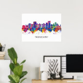 Maracaibo Venezuela Skyline Poster (Heimbüro)