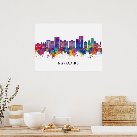 Maracaibo Venezuela Skyline Poster (Küche)