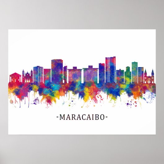 Maracaibo Venezuela Skyline Poster (Vorne)