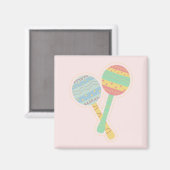 Maracas-Aufkleber Magnet (Vorderseite/Rückseite)