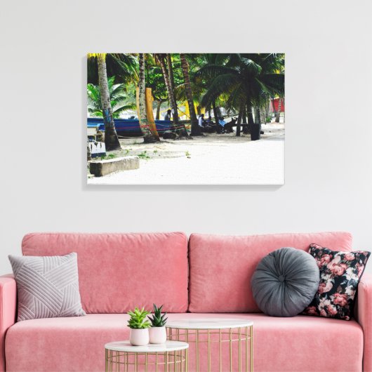 Maracas Beach - Trinidad - Leinwand Art - Pirogues (Insitu (Wohnzimmer))