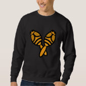 Maracas Bee Mexican Latin Music Fiesta Schlagzeug Sweatshirt (Vorderseite)