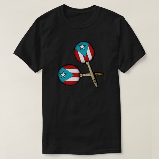 Maracas Boricua Instruments T-Shirt (Design vorne)