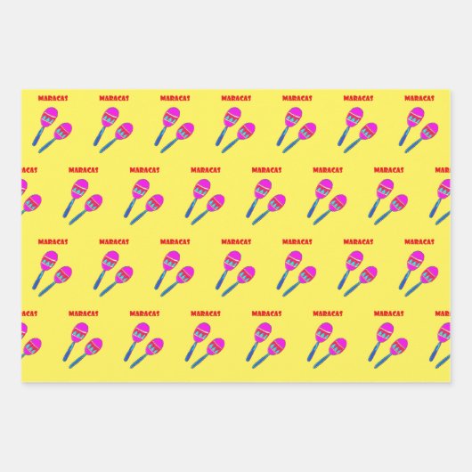 Maracas' Geschenkpapier Set (Vorderseite 3)