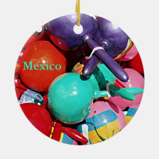 Maracas Keramik Ornament (Hinten)