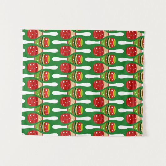 Maracas Wandteppich (Vorderseite (Horizontal))