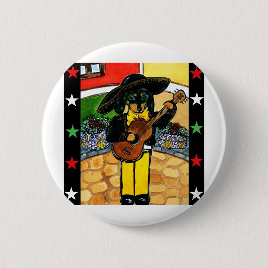 Marachi Dackel Button (Vorderseite)