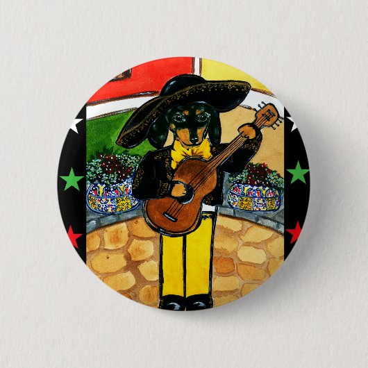Marachi Doxie Button (Vorderseite)
