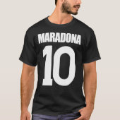 MARADONA 10 Back Print Classic T-Shirt (Vorderseite)