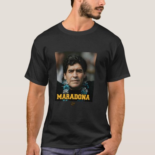 Maradona-Porträt T-Shirt (Vorderseite)