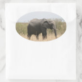 Maraelefant Ovaler Aufkleber (Tasche)
