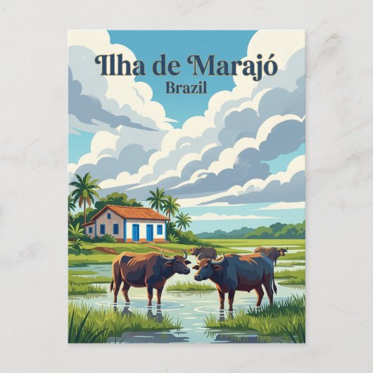 Marajó Brasilien Postkarte (Vorderseite)