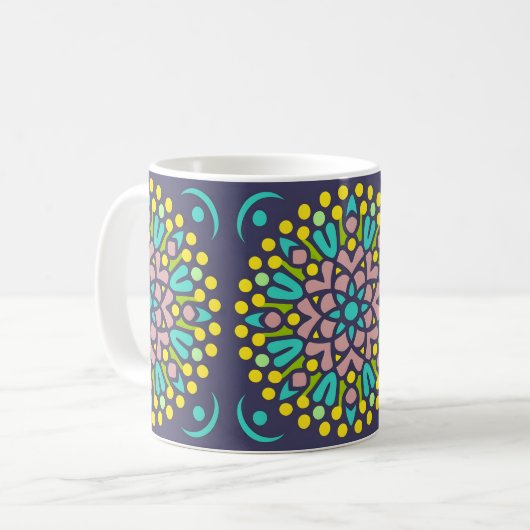 Marakech-Mosaik Kaffeetasse (Vorderseite Links)