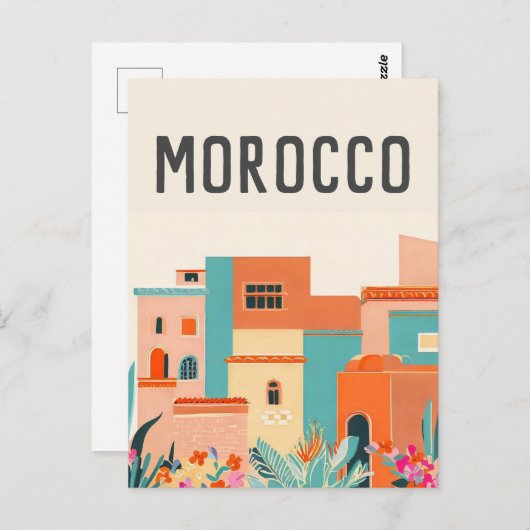 Marakech Postkarte (Vorne/Hinten)